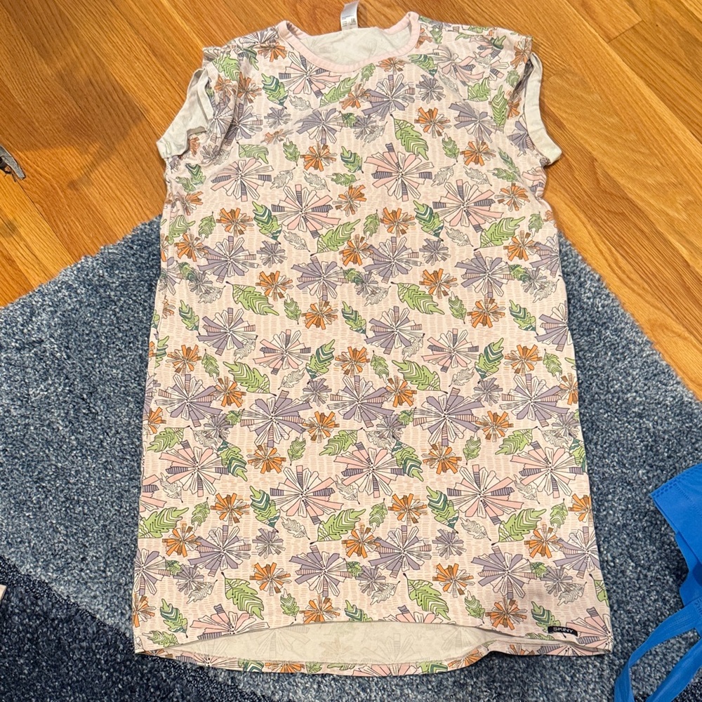 SKINY Floral Sleeveless Nightgown Dress Girls 164 Size 13 years Soft Pink Floral